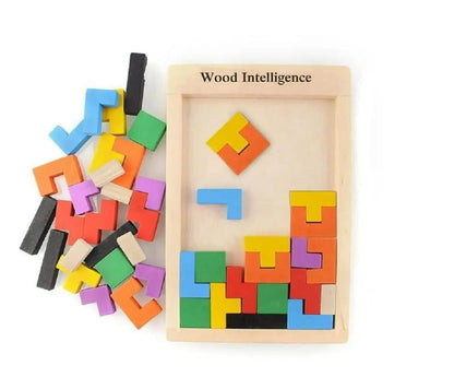 3D Wooden Tangram Jigsaw Puzzle