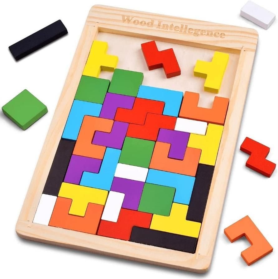 3D Wooden Tangram Jigsaw Puzzle