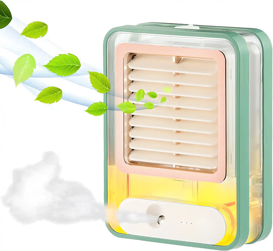 Small Desk Fan With Mist Spray