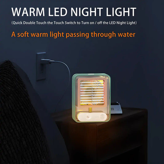 Small Desk Fan With Mist Spray