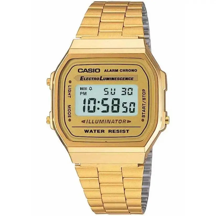 Vintage Digital Gold Unisex Watch