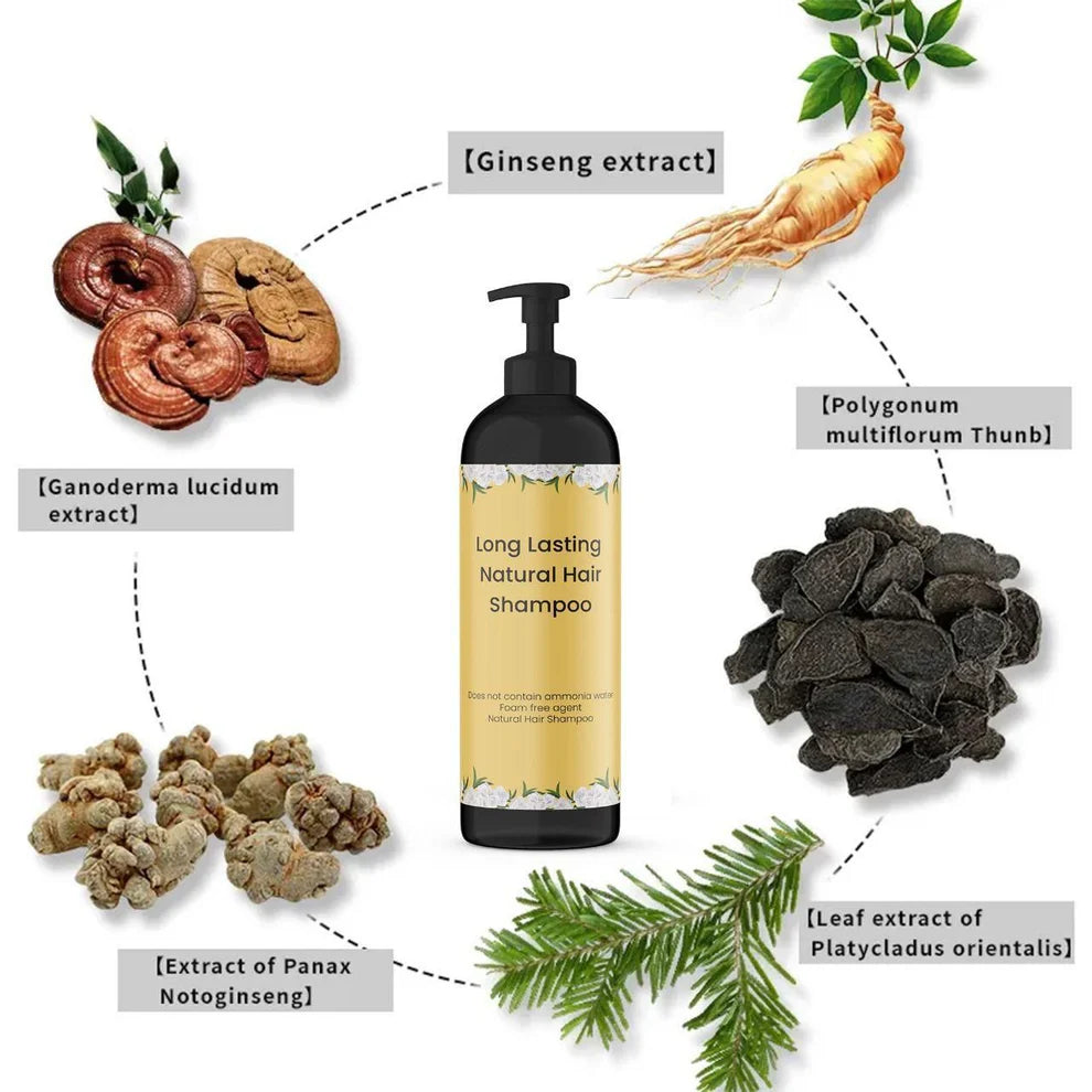 Japanese Long Lasting Natural Hair Dye Shampoo (Buy 1 Get 1 Free)