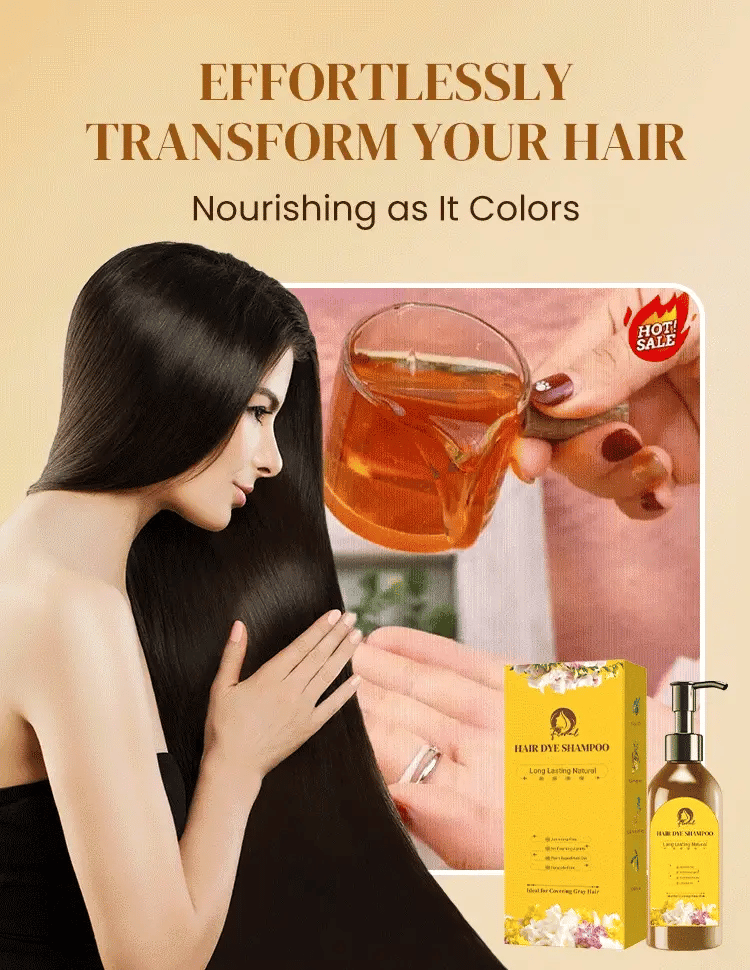 Japanese Long Lasting Natural Hair Dye Shampoo (Buy 1 Get 1 Free)