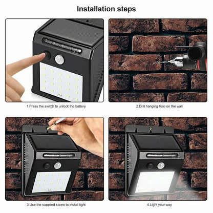 Solar Lights With 20 LED Solar Motion Sensor Light