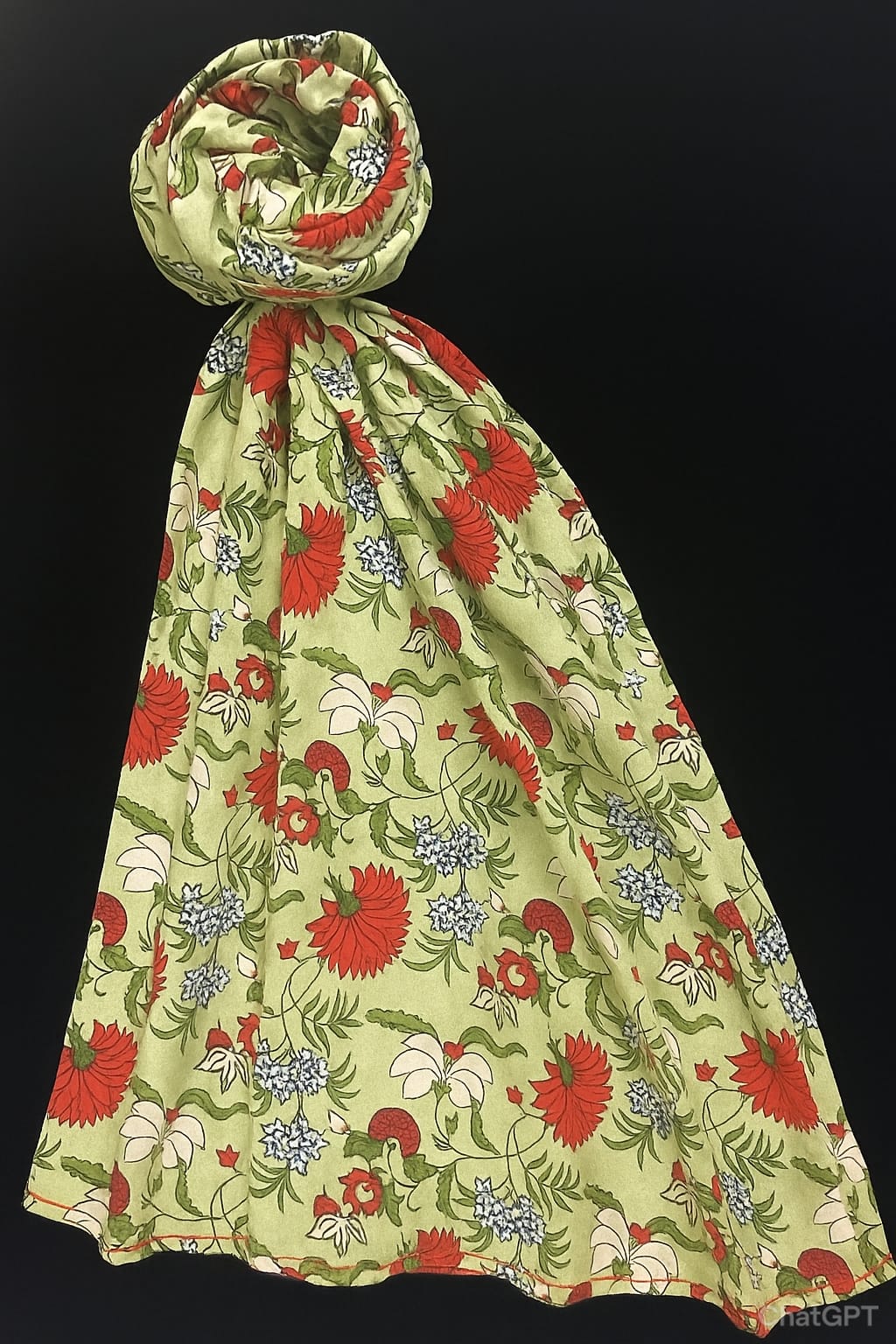 Abstract Printed Viscose Scarf For Women