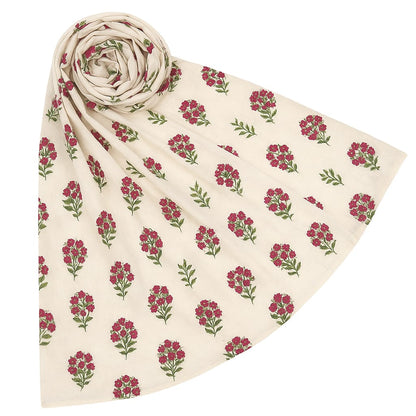 Abstract Printed Viscose Scarf For Women